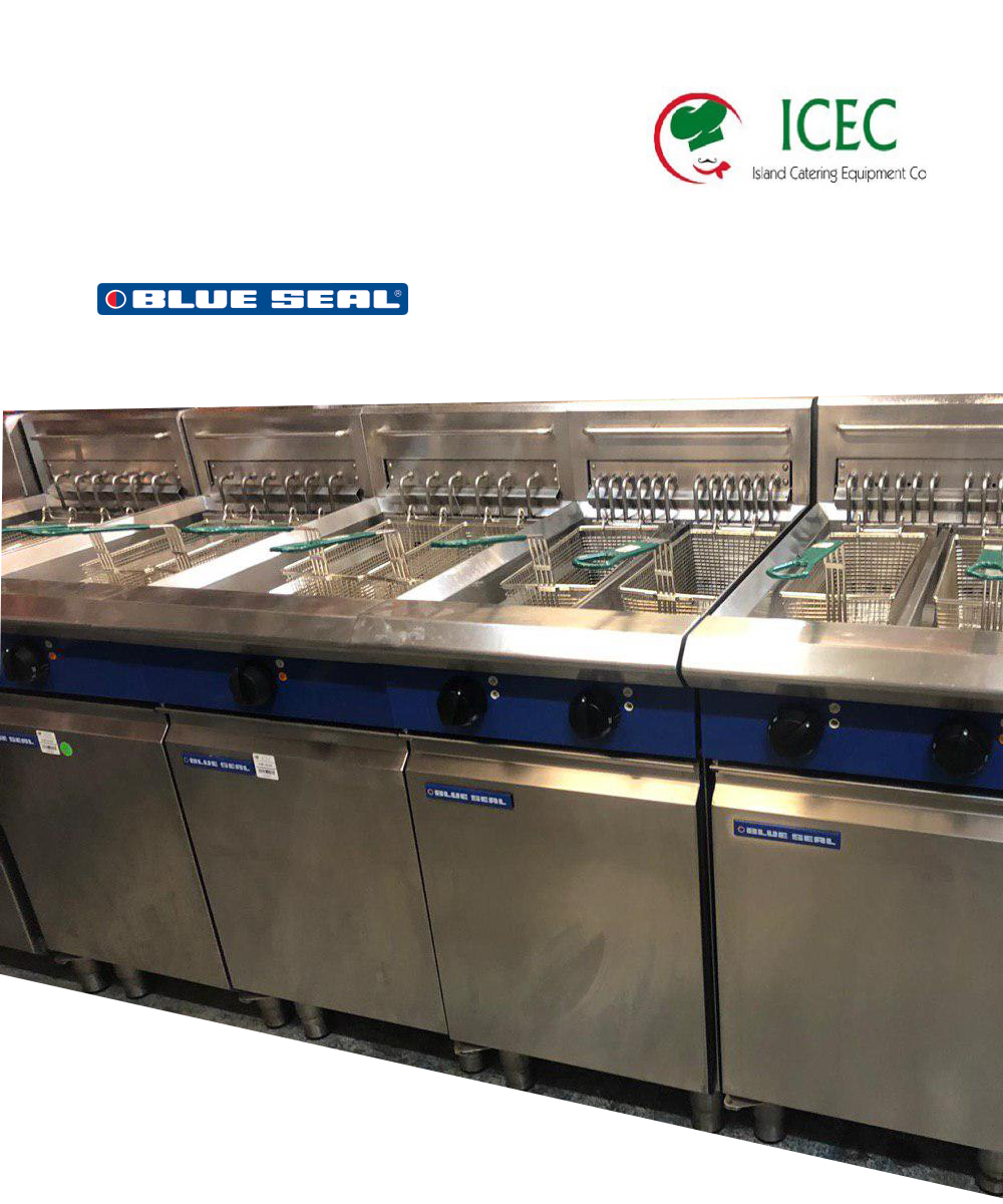 Blue Seal Electric Chips Fryer Double Tank 2 Basket Fl Standing 3 phase BLUE SEAL 1006 